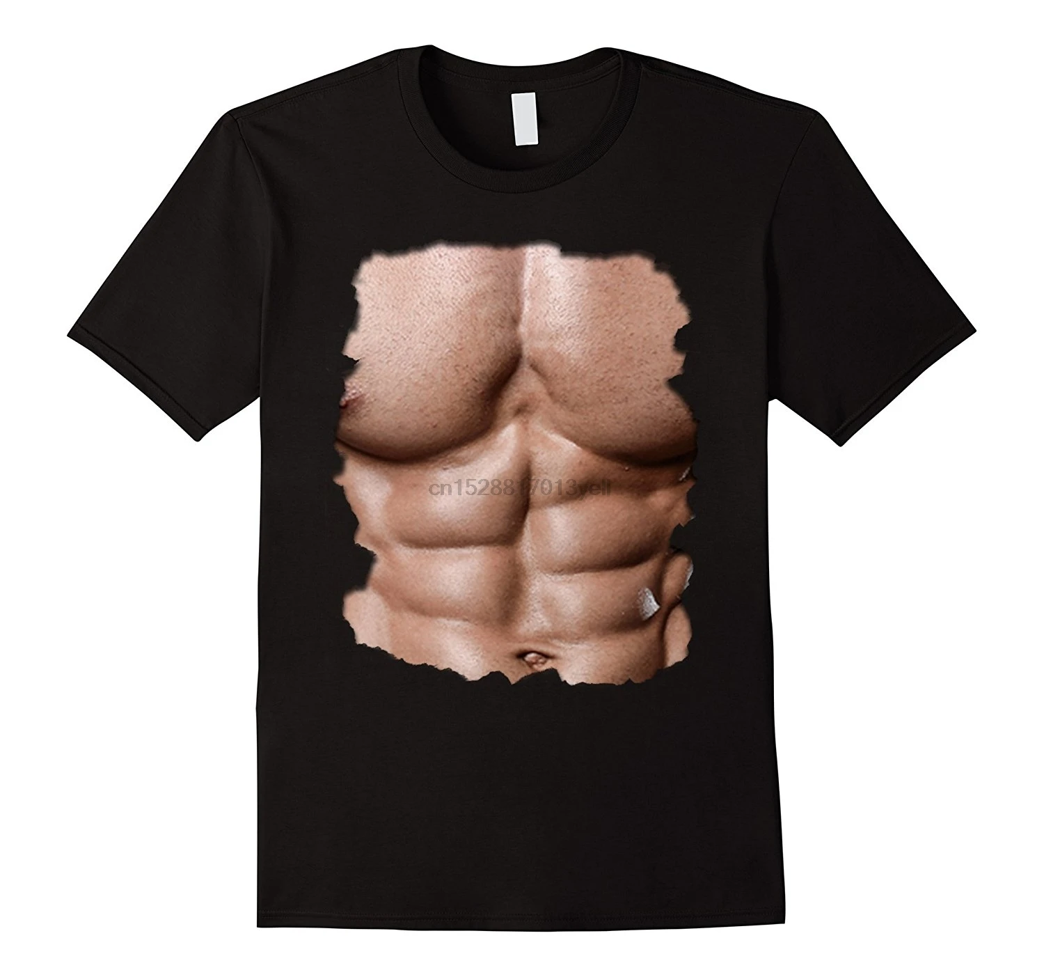 2019 Мужская поддельная спортивная нижняя рубашка грудь шесть пакет Abs Печать |