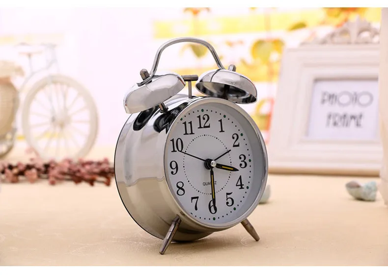 Creative Clock Personality Mute Alarm Clock Metal Digital Nightlights Table Clock Bell light
Creative Clock Personality Mute Alarm Clock Metal Digital Nightlights Table Clock Bell light