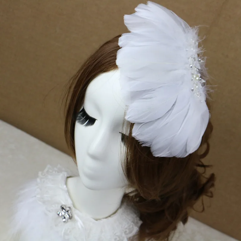 Women Cute Pearl Bead Rhinestone Feather Decoration Flower Headwear Bride Wedding Party Hair Clip Pins Dance Hairpin Headdress
Women Cute Pearl Bead Rhinestone Feather Decoration Flower Headwear Bride Wedding Party Hair Clip Pins Dance Hairpin Headdress