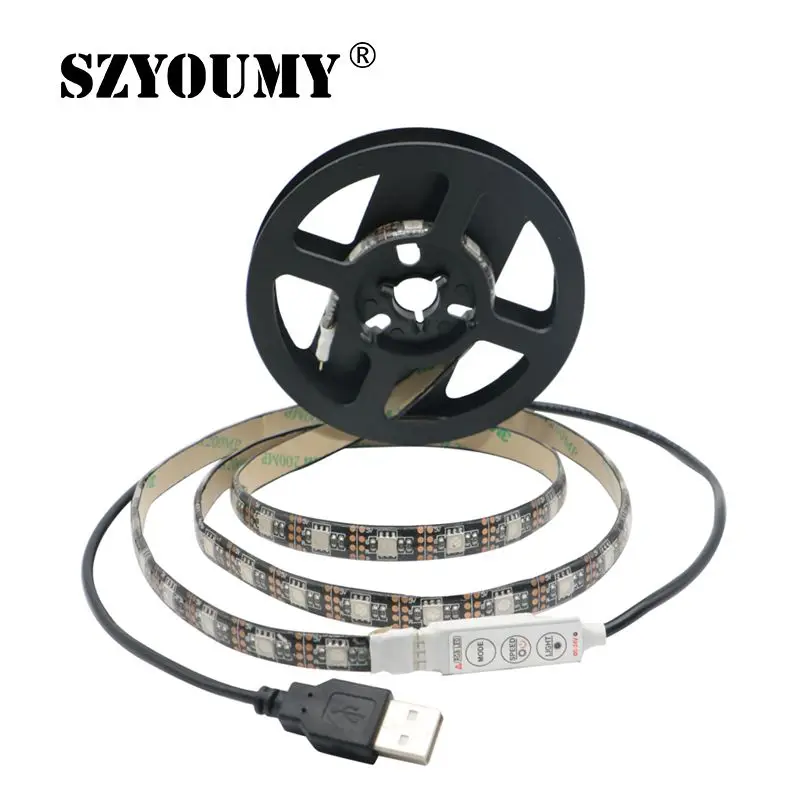 1M 56 Leds DC 5V RGB Flexible USB led Strip Light 5050 SMD Sting IP65 Ribbon Adhesive Tape TV Background Lighting
1M 56 Leds DC 5V RGB Flexible USB led Strip Light 5050 SMD Sting IP65 Ribbon Adhesive Tape TV Background Lighting