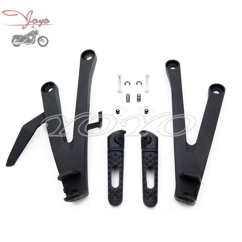 Black Rear Rider Footrests Aluminum Foot pegs Bracket Set For Honda CBR600RR 2007-2013 CBR600RA 2009-2013
Black Rear Rider Footrests Aluminum Foot pegs Bracket Set For Honda CBR600RR 2007-2013 CBR600RA 2009-2013