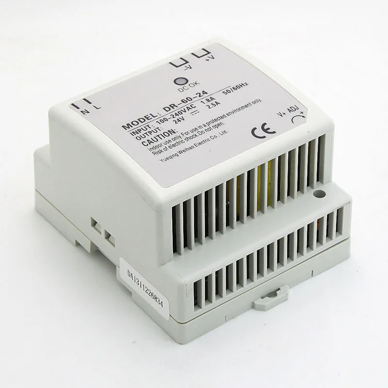 DR-60-12 Din Rail Switching power supply 60W 12VDC 5A Output for led light free shipping
DR-60-12 Din Rail Switching power supply 60W 12VDC 5A Output for led light free shipping