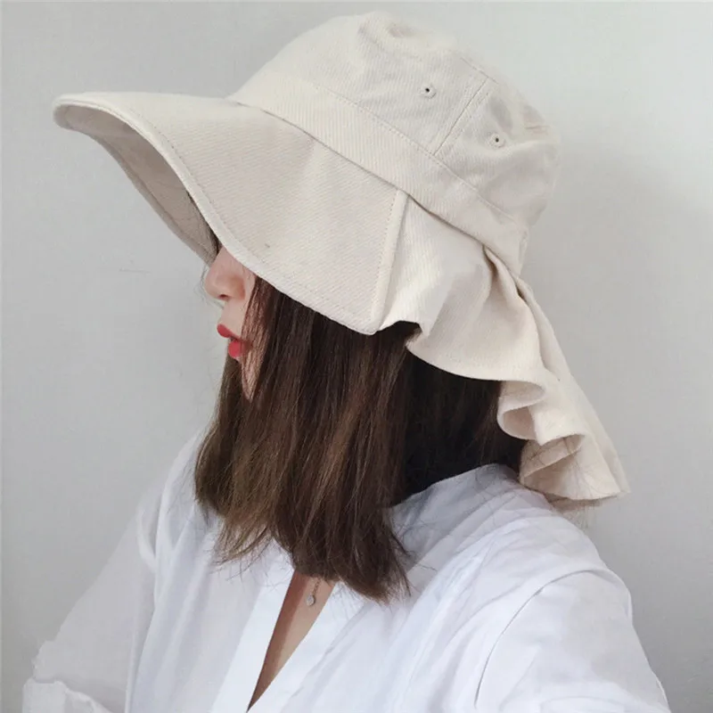 Women Buckets Hats Outdoor Protection Big Side Sun Hat For Ladies Fashion Convenient Folding Cap For Femme
Women Buckets Hats Outdoor Protection Big Side Sun Hat For Ladies Fashion Convenient Folding Cap For Femme
