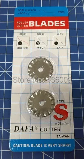DAFA Brand Sewing Parts Top Quality Rotary Cutter Blades Pinking Blade 28mm Made In Taiwan
DAFA Brand Sewing Parts Top Quality Rotary Cutter Blades Pinking Blade 28mm Made In Taiwan