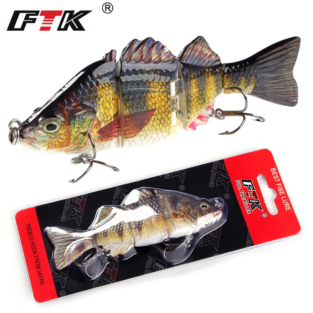 FTK 1pc Fishing Lure 100mm 20g Laser 4 Segments Multi Jointed Bait Sinking Swimbait Hard Bait Wobblers Bass Crankbait
FTK 1pc Fishing Lure 100mm 20g Laser 4 Segments Multi Jointed Bait Sinking Swimbait Hard Bait Wobblers Bass Crankbait