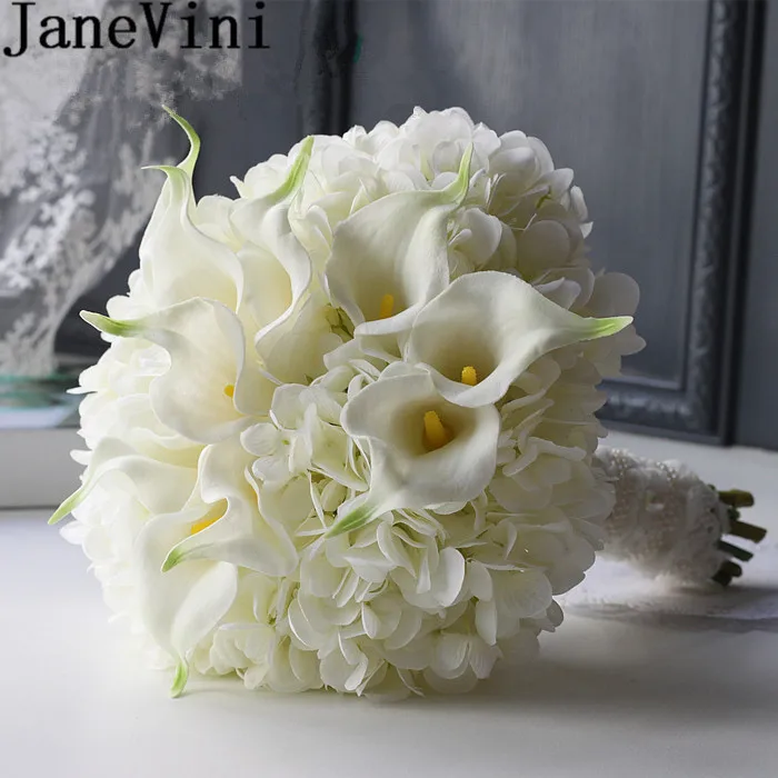 JaneVini White Wedding Bouquets Bridal Calla lily Bride Bouquet of Flowers for Wedding Pearl Brooch Artificial Flower Buket New
JaneVini White Wedding Bouquets Bridal Calla lily Bride Bouquet of Flowers for Wedding Pearl Brooch Artificial Flower Buket New