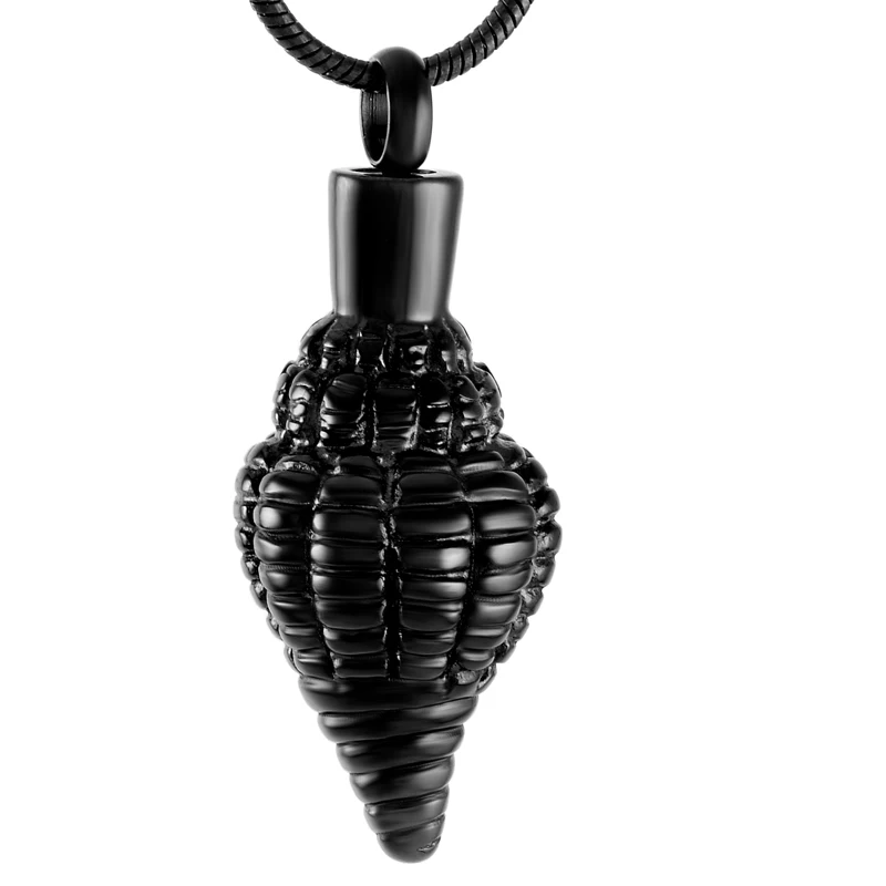 KSJ9528 Conch Design Memorial Urn Necklace with Screw Holding Ashes Keepsake Jewellery Stainless Steel Cremation Pendant
KSJ9528 Conch Design Memorial Urn Necklace with Screw Holding Ashes Keepsake Jewellery Stainless Steel Cremation Pendant
