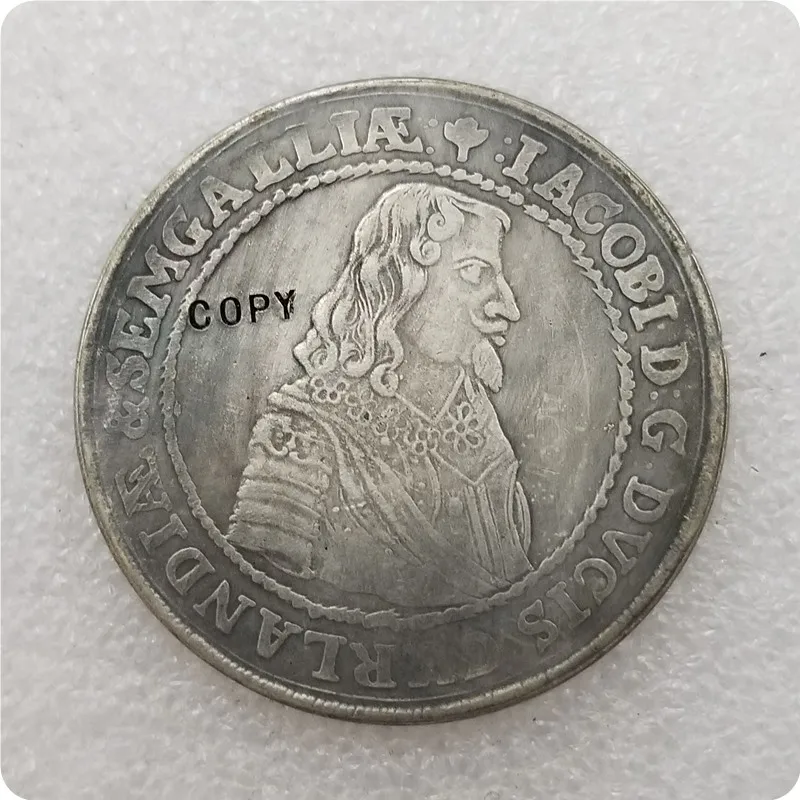Фото Baltic Duchy Courland Jacob Ketteler 1643 lithuana contemporary medaille COPY|Безвалютные монеты| - купить