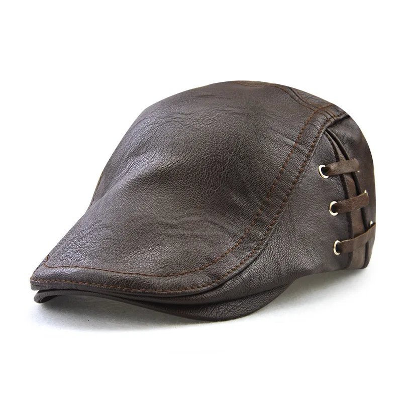 2019 Outdoor Winter Autumn Breathable PU Leather Beret Hats Unisex Men Women Peaked Flat Visor Caps Adjustable Hats Casquette
2019 Outdoor Winter Autumn Breathable PU Leather Beret Hats Unisex Men Women Peaked Flat Visor Caps Adjustable Hats Casquette