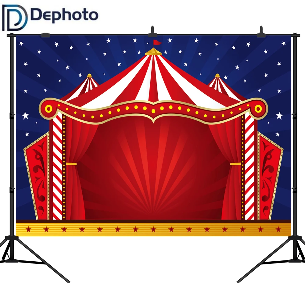 DePhoto Photography Backdrop Red Curtains Circus Carnival Birthday Party Banner Baby Shower Decor Photo Backgrounds Studio
DePhoto Photography Backdrop Red Curtains Circus Carnival Birthday Party Banner Baby Shower Decor Photo Backgrounds Studio
