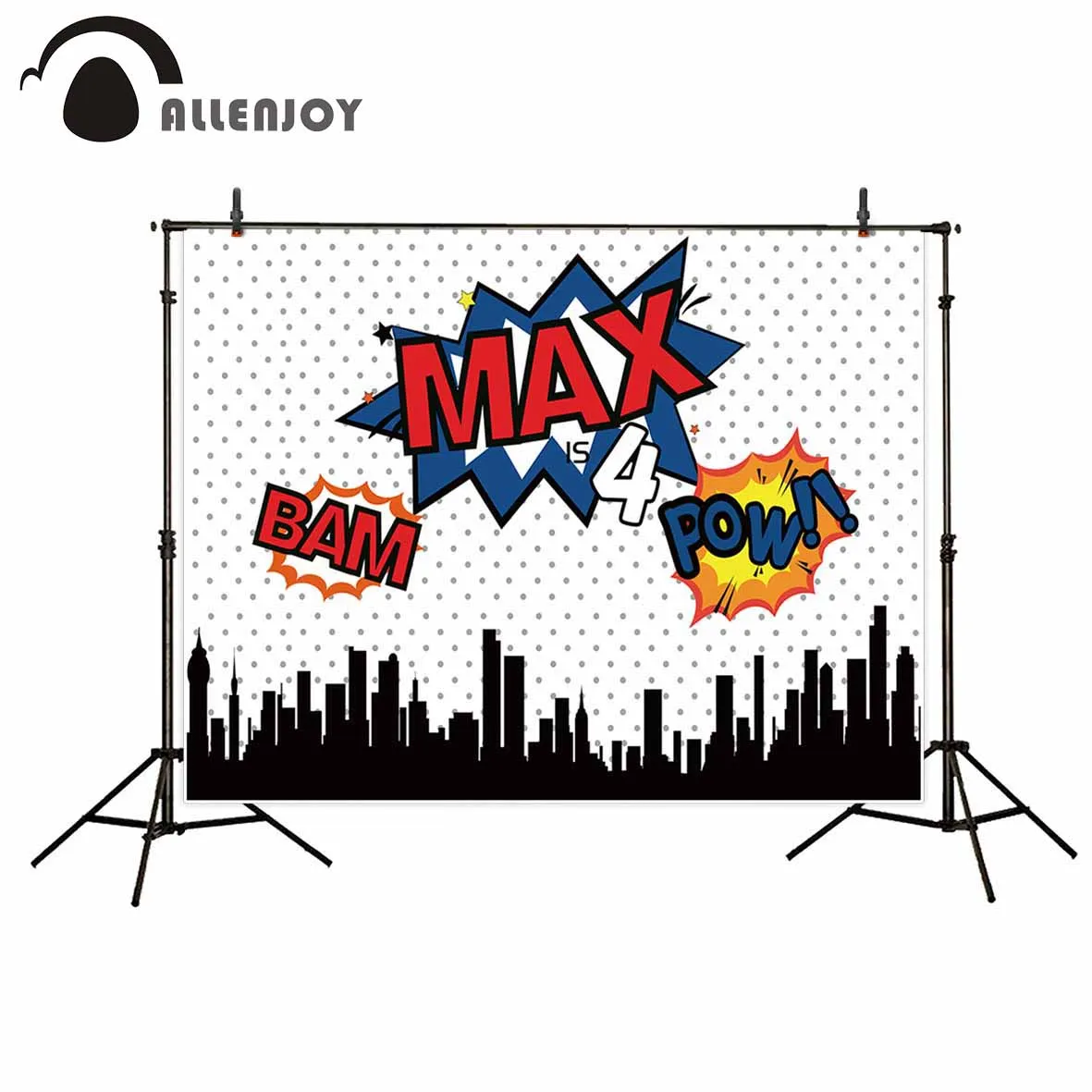 Allenjoy Vinyl material photography White spotted town cartoon boom birthday child photography backdrops for photo studio props
Allenjoy Vinyl material photography White spotted town cartoon boom birthday child photography backdrops for photo studio props