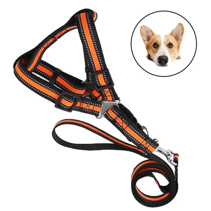 Pet Dog Leash Adjustable Reflective Strap Pet Leash Training Lead with Vest Harness for Dog Walking
Pet Dog Leash Adjustable Reflective Strap Pet Leash Training Lead with Vest Harness for Dog Walking