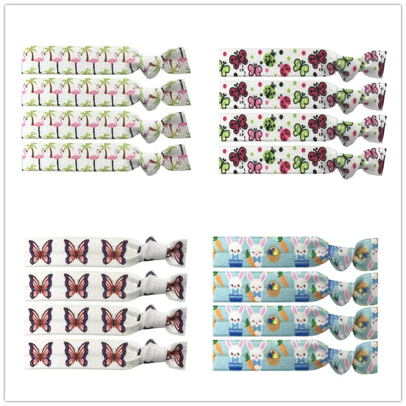 4 Colors 30pcs Flamingo butterfly Rabbit Prints Elastic Band Knotted Hair Tie Bracelet Bangle Ponytail Holder Hair Accessories
4 Colors 30pcs Flamingo butterfly Rabbit Prints Elastic Band Knotted Hair Tie Bracelet Bangle Ponytail Holder Hair Accessories