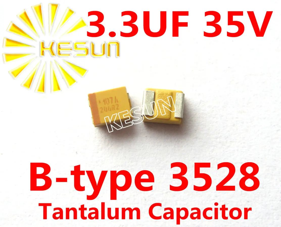 3.3UF 35V B type 1210 3528 335V SMD Tantalum Capacitor TAJB335K035RNJ x100PCS Free Shipping
3.3UF 35V B type 1210 3528 335V SMD Tantalum Capacitor TAJB335K035RNJ x100PCS Free Shipping