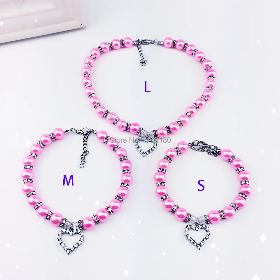 120PCS/LOT Fashion Dog Necklace Pet Puppy Dog Cat Pearl Jewelry Decorative Collar Pet Accessories Pendant Cats Supplies
120PCS/LOT Fashion Dog Necklace Pet Puppy Dog Cat Pearl Jewelry Decorative Collar Pet Accessories Pendant Cats Supplies