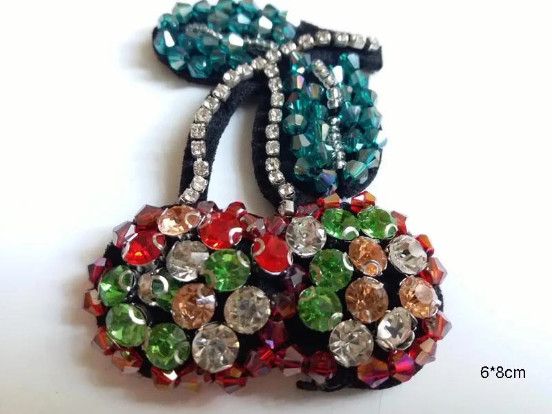 1pc Rhinestone beaded patches for Clothing Cherry fruits patch Sew on Beading Applique decorative parches for clothes bags hats
1pc Rhinestone beaded patches for Clothing Cherry fruits patch Sew on Beading Applique decorative parches for clothes bags hats