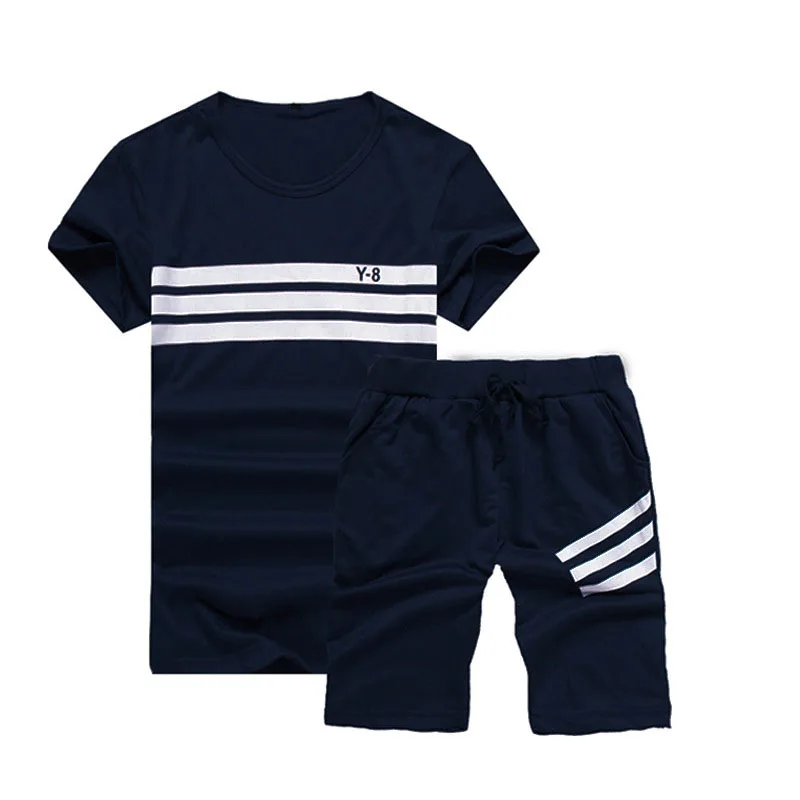 Sweatsuit Men Sportswear Short Sets Two Pieces Vogue Cotton Short Sleeve Tshirt Casual Half Pants Tracksuits Men Clothes Nice
Sweatsuit Men Sportswear Short Sets Two Pieces Vogue Cotton Short Sleeve Tshirt Casual Half Pants Tracksuits Men Clothes Nice