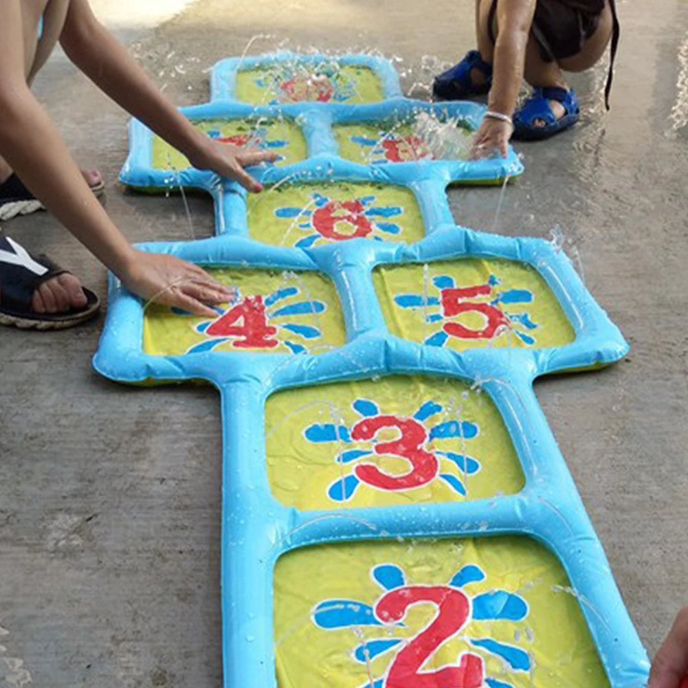 Courtyard Children Fun Summer Hopscotch Inflatable Toy Pool Outdoor Water Sprinkler Game Mat Spray Splash Playing Accessories
Courtyard Children Fun Summer Hopscotch Inflatable Toy Pool Outdoor Water Sprinkler Game Mat Spray Splash Playing Accessories