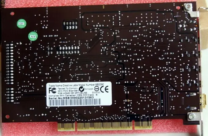 Original disassemble,For Creative Sound Blaster Audigy SB0090 PCI 5.1 Sound Card,100% working good
Original disassemble,For Creative Sound Blaster Audigy SB0090 PCI 5.1 Sound Card,100% working good
