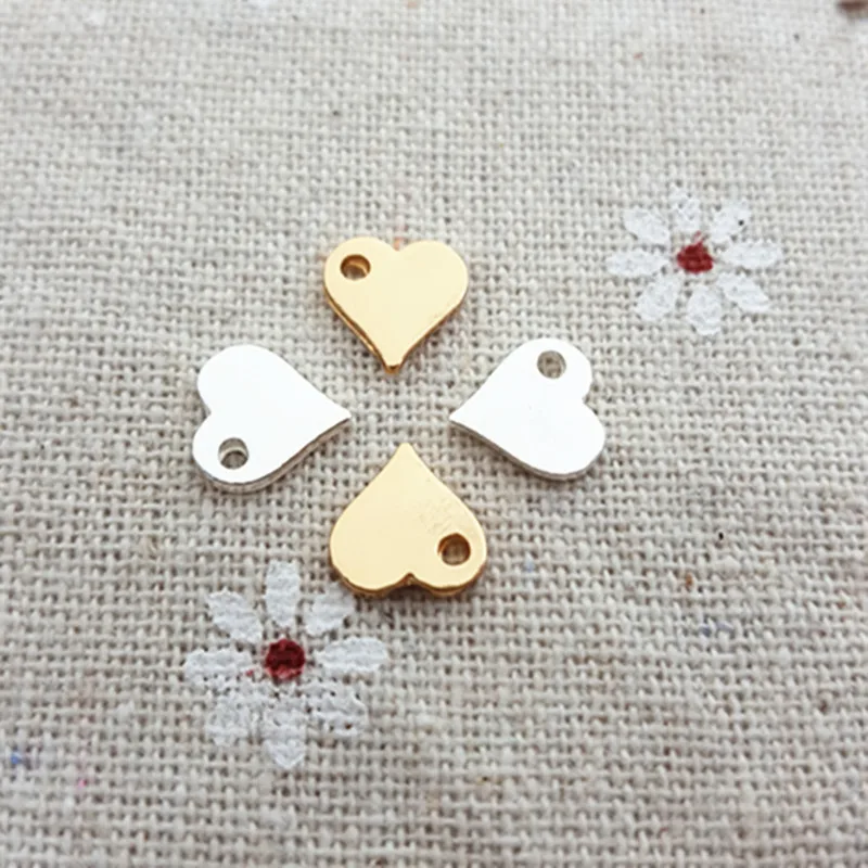 RONGQING 20pcs/lot 8*9MM heart shape gold silver charms for jewelry making DIY pendant wholesale Accessory handmade
RONGQING 20pcs/lot 8*9MM heart shape gold silver charms for jewelry making DIY pendant wholesale Accessory handmade