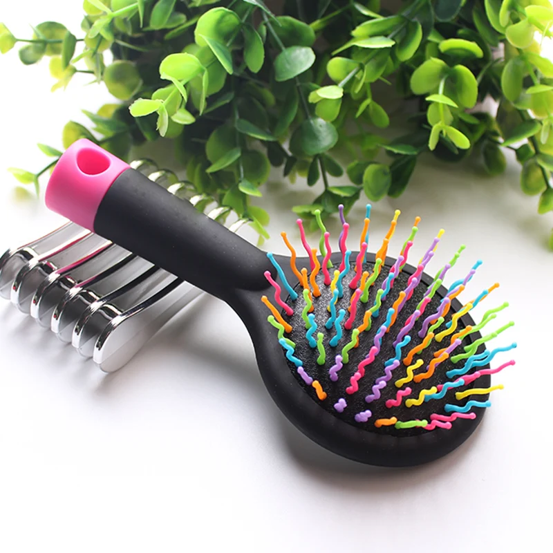 1pc Double Side Rainbow Volume Anti-static Magic Detangler Hair Curl Straight Massage Comb Brush Styling Tools With Mirror
1pc Double Side Rainbow Volume Anti-static Magic Detangler Hair Curl Straight Massage Comb Brush Styling Tools With Mirror