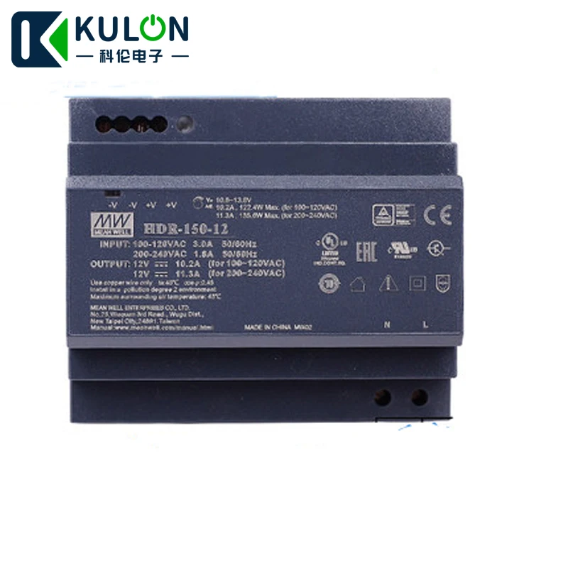 Meanwell HDR-150-12 12В 10.2A 122,4 Вт 11.3A 135,6 Вт тонкая ступенчатая форма 85-264VAC 120-370VAC для постоянного тока с одним выходом din-рейка источник питания
Meanwell HDR-150-12 12В 10.2A 122,4 Вт 11.3A 135,6 Вт тонкая ступенчатая форма 85-264VAC 120-370VAC для постоянного тока с одним выходом din-рейка источник питания
