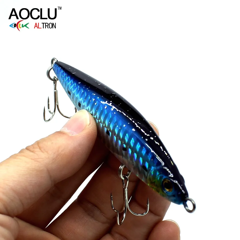 AOCLU wobbler lure Super Quality 6 Colors 95mm 26.5g Hard Bait pencil Stick Fishing lures Sea Bass Fresh Salt water all class
AOCLU wobbler lure Super Quality 6 Colors 95mm 26.5g Hard Bait pencil Stick Fishing lures Sea Bass Fresh Salt water all class
