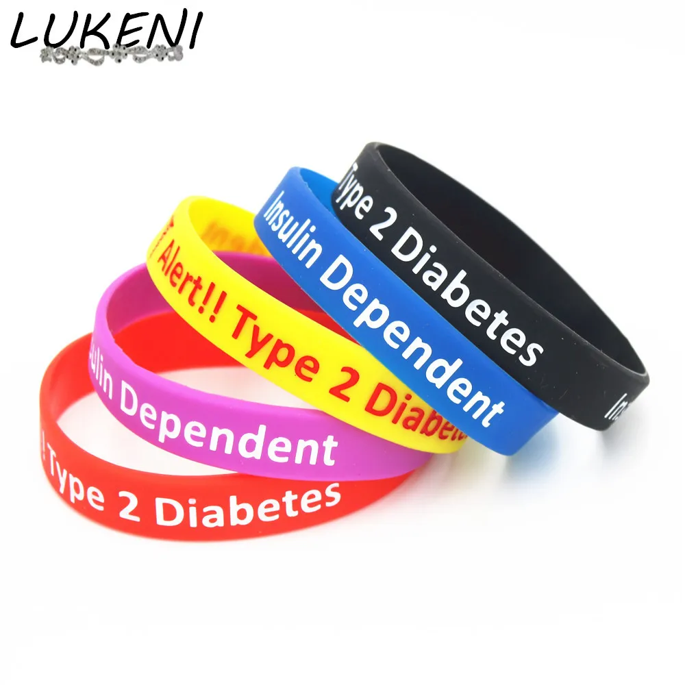 LUKENI New Diabetic Bracelets Medical Alert Type 2 Diabetes Insulin Dependent Silicone Wristband Armband Nurse Bangles SH060
LUKENI New Diabetic Bracelets Medical Alert Type 2 Diabetes Insulin Dependent Silicone Wristband Armband Nurse Bangles SH060