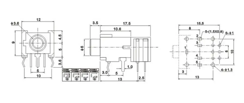 10Pcs 3.5mm Female Audio Connector DIP Stereo Headphone Jack PJ306BM PJ-306BM With Screw
10Pcs 3.5mm Female Audio Connector DIP Stereo Headphone Jack PJ306BM PJ-306BM With Screw