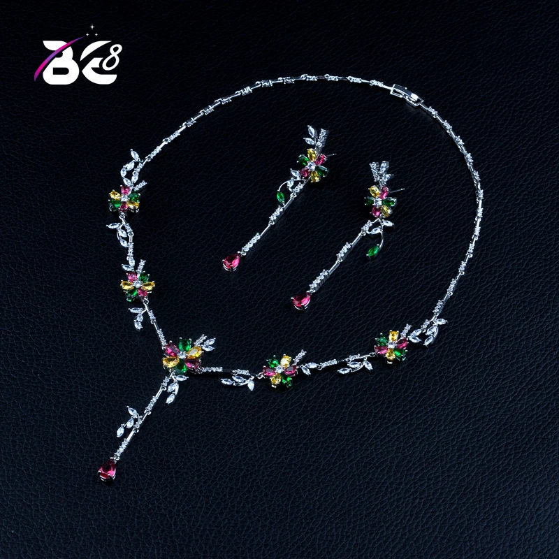 Be 8 New Bride Jewelry Sets Leaf Design 2pcs Shiny AAA Cubic Zirconia Charming Necklace Earrings Wedding Jewelry Set S365
Be 8 New Bride Jewelry Sets Leaf Design 2pcs Shiny AAA Cubic Zirconia Charming Necklace Earrings Wedding Jewelry Set S365