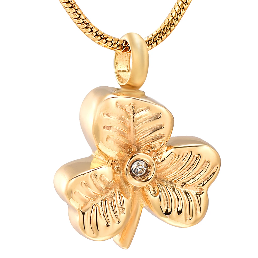 IJD12131 Flower Inlay Crystal Stainless Steel Decoration Leaf Commemorative Urn Necklace Ash Pendant Souvenir Jewelry
IJD12131 Flower Inlay Crystal Stainless Steel Decoration Leaf Commemorative Urn Necklace Ash Pendant Souvenir Jewelry