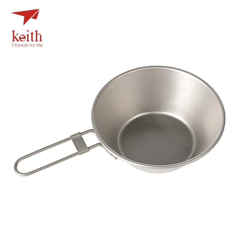 Keith Camping Titanium Bowl With Folding Handle Ultralight Bottom Folding Bowls Cookware Tableware Cutlery 300ml Only 50g Ti5320
Keith Camping Titanium Bowl With Folding Handle Ultralight Bottom Folding Bowls Cookware Tableware Cutlery 300ml Only 50g Ti5320
