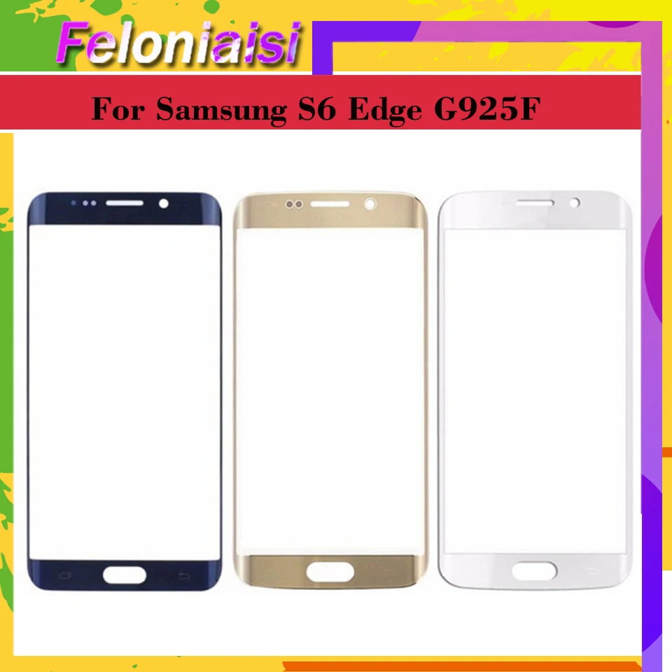10 шт./лот для Samsung Galaxy S6 edge G925 SM-G925V SM-G925P G925F G9250 сенсорный экран передняя стеклянная
