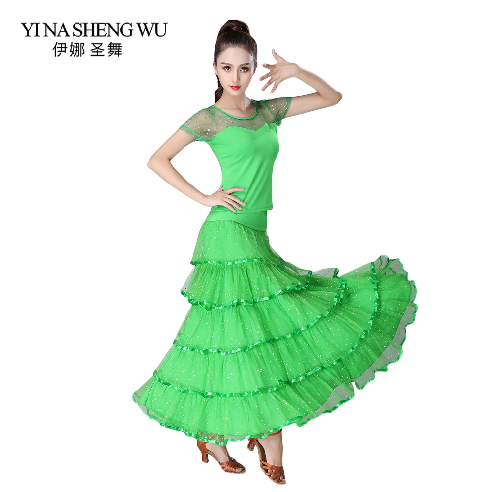 National Standard Dance Competition Dress Modern Dance Stage Performance Clothing Ballroom Dance Practice Costume Waltz 2Pcs Set
National Standard Dance Competition Dress Modern Dance Stage Performance Clothing Ballroom Dance Practice Costume Waltz 2Pcs Set