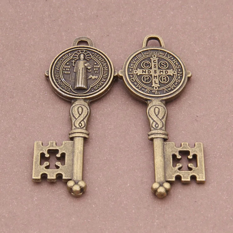 20pcs Charm Cross key pendant 54x22mm 8g Antique bronze Handmade Jewelry Making DIY Supplies European Alloy accessories Hot
20pcs Charm Cross key pendant 54x22mm 8g Antique bronze Handmade Jewelry Making DIY Supplies European Alloy accessories Hot