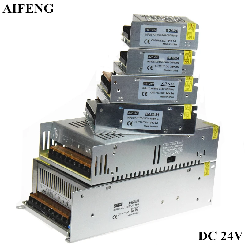 Трансформатор AIFENG для освещения 1A 2A 3A 5A 15A 25A AC 110V 220V To DC24V, адаптер питания для светодиодного драйвера
Трансформатор AIFENG для освещения 1A 2A 3A 5A 15A 25A AC 110V 220V To DC24V, адаптер питания для светодиодного драйвера