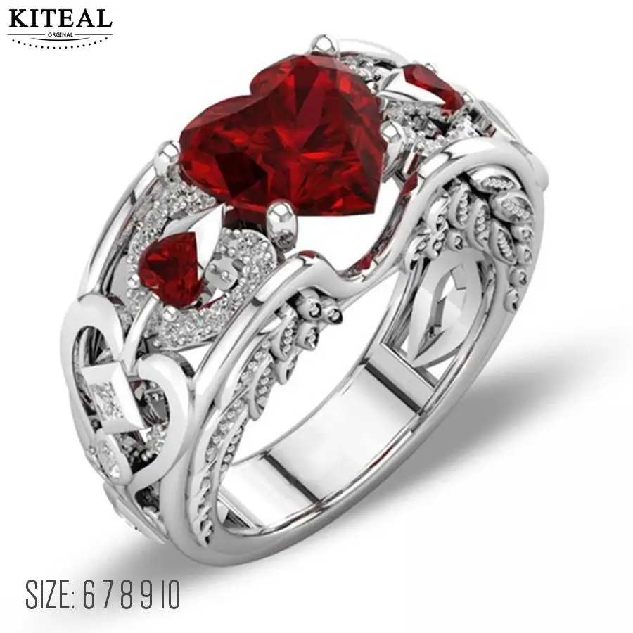 Top quality trendy Crystal Silver party ring Red Blue pink Rhinestone love Heart Hollow Angel Wings fashion jewelry UNB056
Top quality trendy Crystal Silver party ring Red Blue pink Rhinestone love Heart Hollow Angel Wings fashion jewelry UNB056