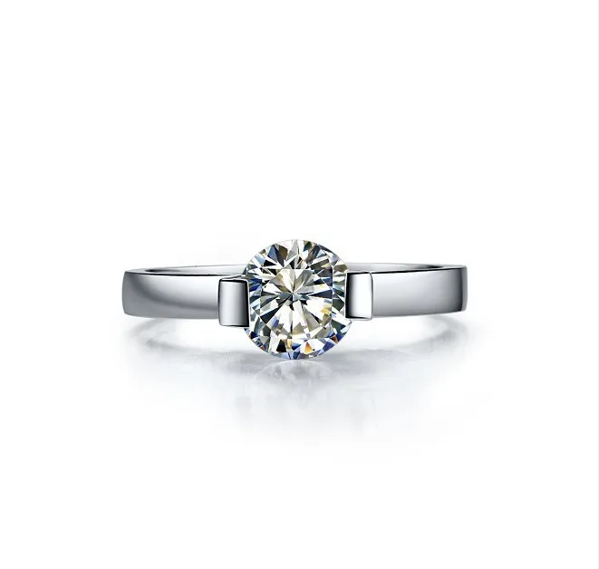 1Carat Pure 14K Gold Round Noble Test Positive Moissanite Anniversary Ring For Women Excellent Design Jewelry Match All Style
1Carat Pure 14K Gold Round Noble Test Positive Moissanite Anniversary Ring For Women Excellent Design Jewelry Match All Style
