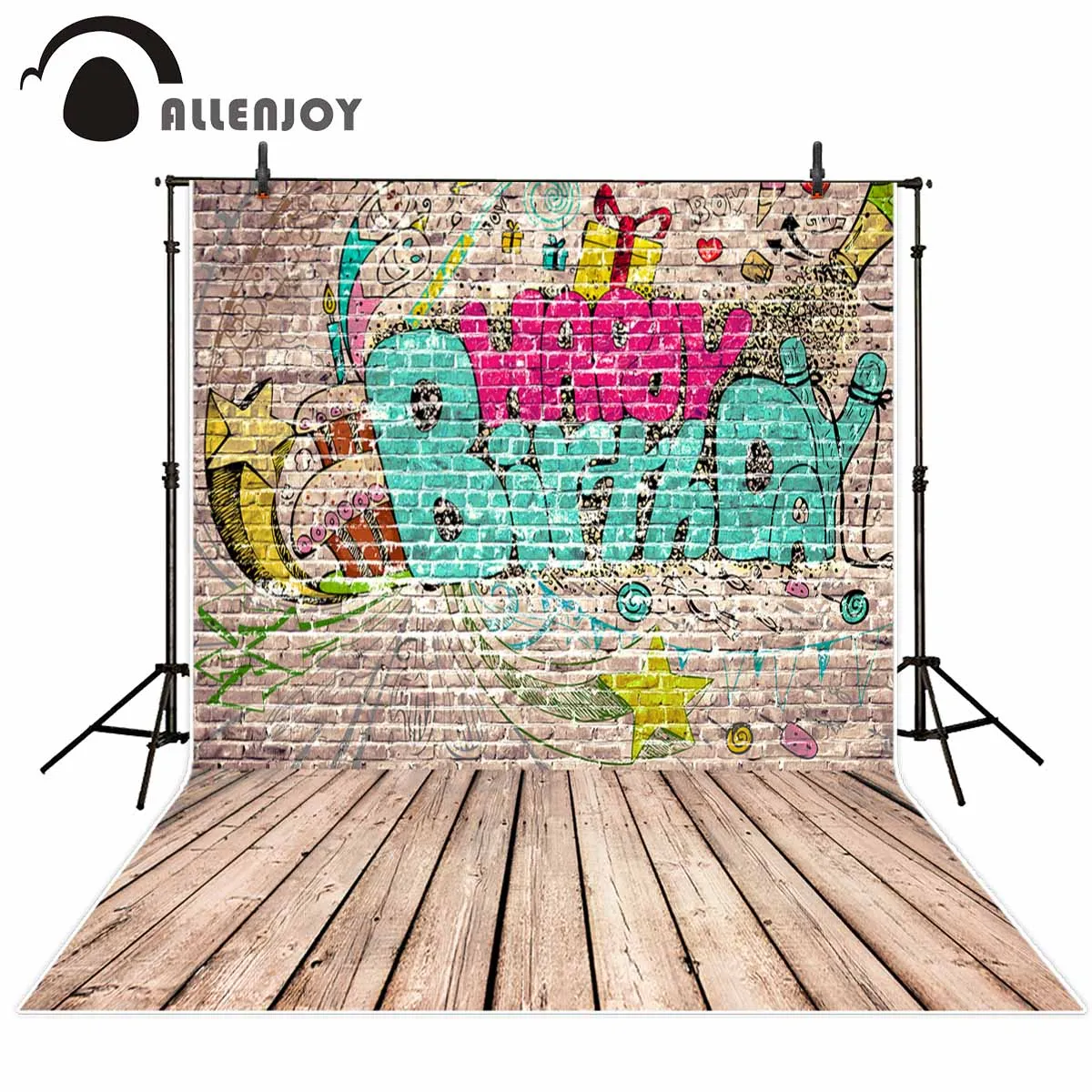 Allenjoy photography background store Graffiti wall theme backdrop Happy Birthday and cute pattern background New Arrivals
Allenjoy photography background store Graffiti wall theme backdrop Happy Birthday and cute pattern background New Arrivals