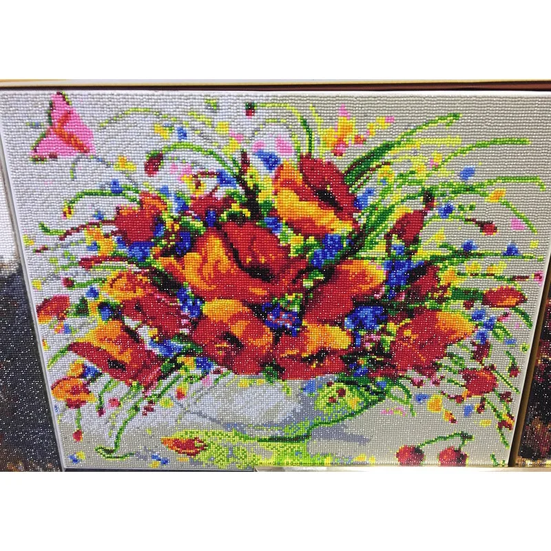 Flower DIY Crystal 5D full plastic diamond painting embroidery machine glue cross stitch kit art 3D mosaic square rhinestone
Flower DIY Crystal 5D full plastic diamond painting embroidery machine glue cross stitch kit art 3D mosaic square rhinestone