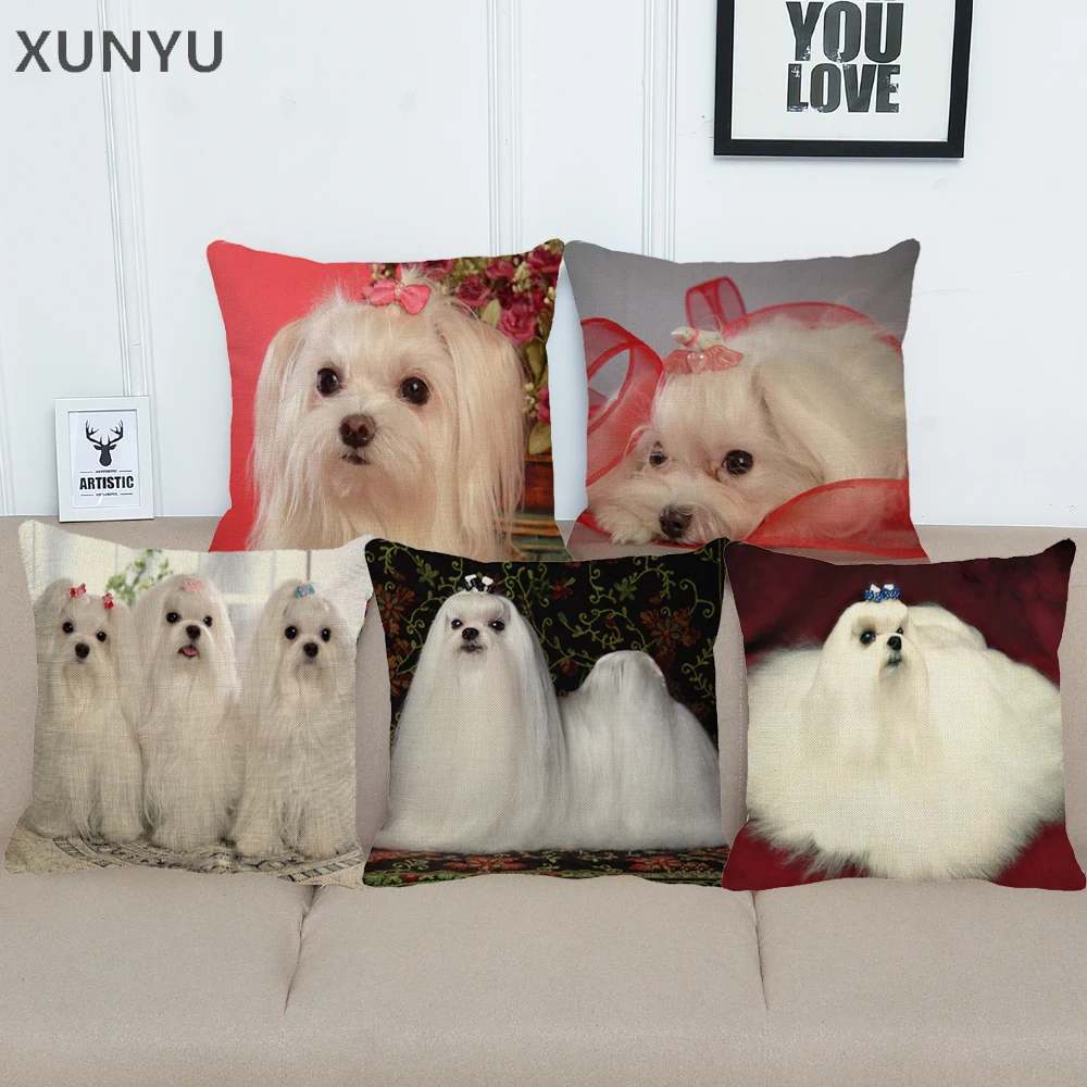 XUNYU 45x45 см льняная подушка с милым рисунком мальтской собаки, чехол, декоративный чехол для подушки, домашняя наволочка для дивана, квадратна...
XUNYU 45x45 см льняная подушка с милым рисунком мальтской собаки, чехол, декоративный чехол для подушки, домашняя наволочка для дивана, квадратна...