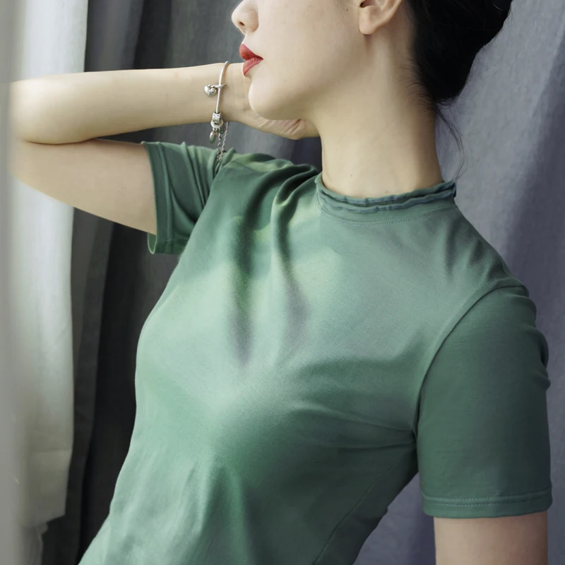womens top Cotton short sleeve Turtleneck tshirt women all match tee black gray white t shirt women bts
womens top Cotton short sleeve Turtleneck tshirt women all match tee black gray white t shirt women bts
