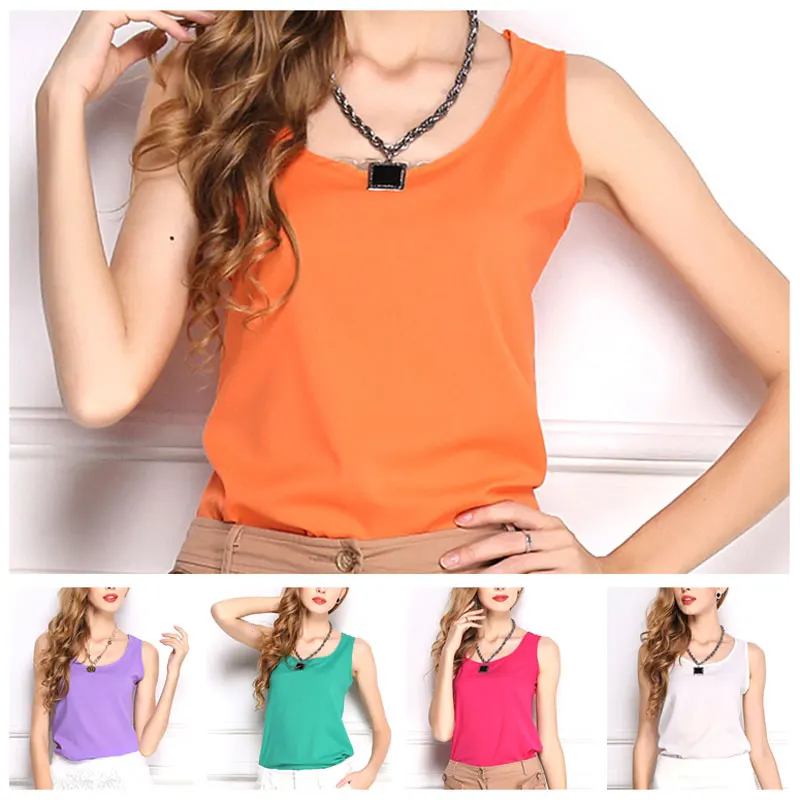 2019 Hot Sale Candy Color Shirts Loose Solid 1PC 6Sizes High Quality Sleeveless 11Colors Unique Comfortable Chiffon Soft
2019 Hot Sale Candy Color Shirts Loose Solid 1PC 6Sizes High Quality Sleeveless 11Colors Unique Comfortable Chiffon Soft