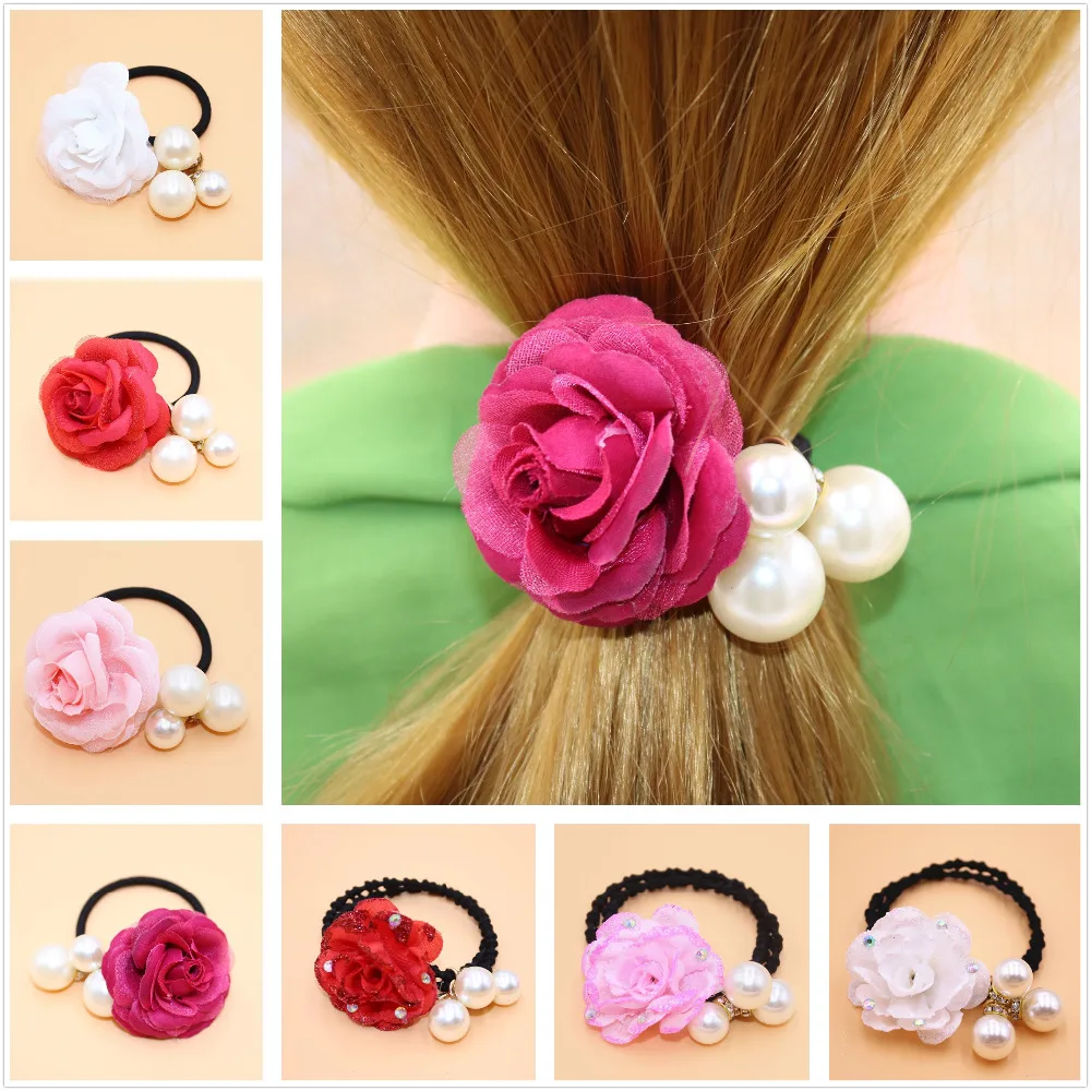 10pes/lot Fashion Pearl Black Hair Rope Beautiful Flowers Hair Headband Headrope Hair Band Girls Hair Accessories
10pes/lot Fashion Pearl Black Hair Rope Beautiful Flowers Hair Headband Headrope Hair Band Girls Hair Accessories