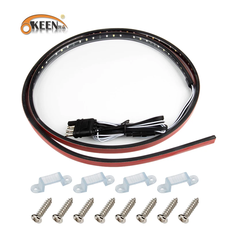 OKEEN 90LED 60" Red/white Tailgate LED Strip Pickup led Bar for Reverse Brake Turn Signal for Ford Dodge Ram Chevy jeep SUV bed
OKEEN 90LED 60" Red/white Tailgate LED Strip Pickup led Bar for Reverse Brake Turn Signal for Ford Dodge Ram Chevy jeep SUV bed
