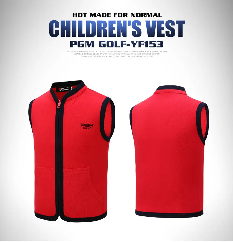 2019 PGM Children's Horse Armor Boys'Warm vest in Autumn and Winter Sports vest Navyblue Red yf153
2019 PGM Children's Horse Armor Boys'Warm vest in Autumn and Winter Sports vest Navyblue Red yf153