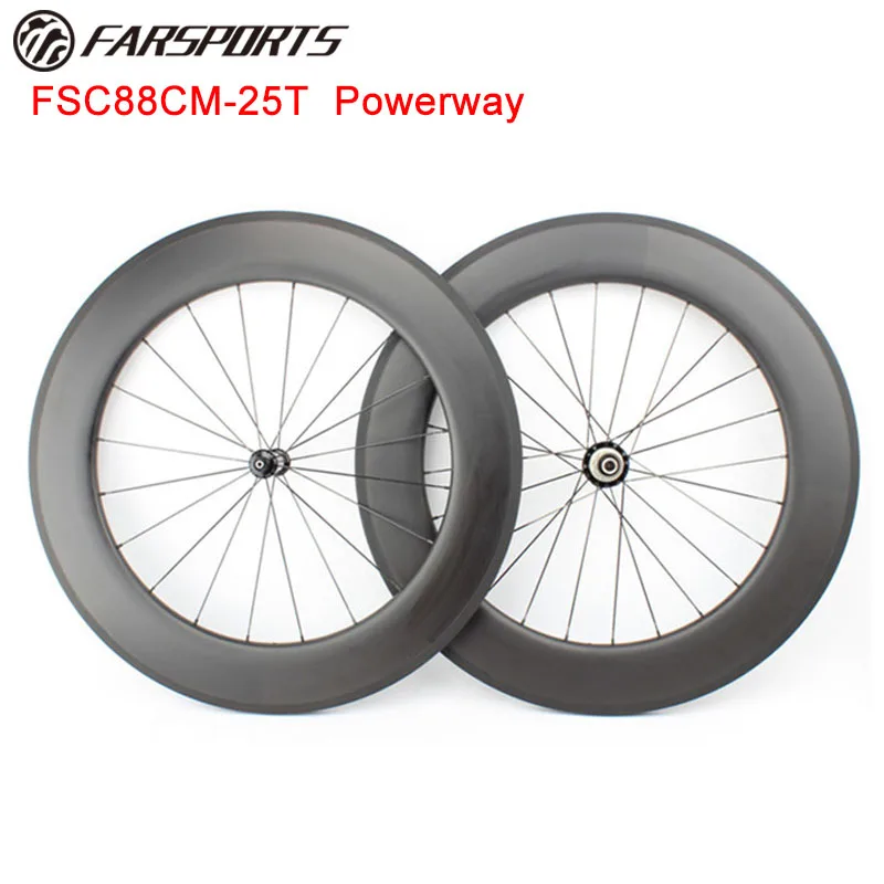 Stiffness and Strong high profile road wheels 88mm x 25mm tubeless compatible , Powerway R36 straight pull and Brass Nipples
Stiffness and Strong high profile road wheels 88mm x 25mm tubeless compatible , Powerway R36 straight pull and Brass Nipples