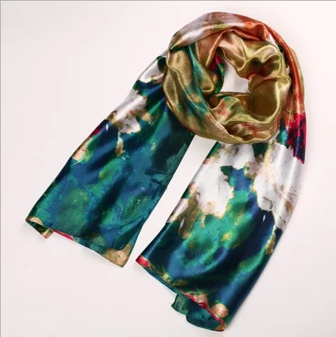 160cm*50cm Luxury Women silk Scarf China Satin Vintage design Floral Printed scarves Bohemian Soft Shawls Satin Flower W120
160cm*50cm Luxury Women silk Scarf China Satin Vintage design Floral Printed scarves Bohemian Soft Shawls Satin Flower W120