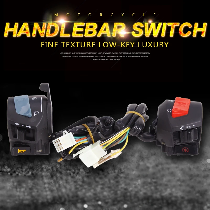 Motorcycle Headlight High Light Left Right Turn Signal Horn Lgnition Start Switch handle Button Assembly For HONDA Hornet 250
Motorcycle Headlight High Light Left Right Turn Signal Horn Lgnition Start Switch handle Button Assembly For HONDA Hornet 250