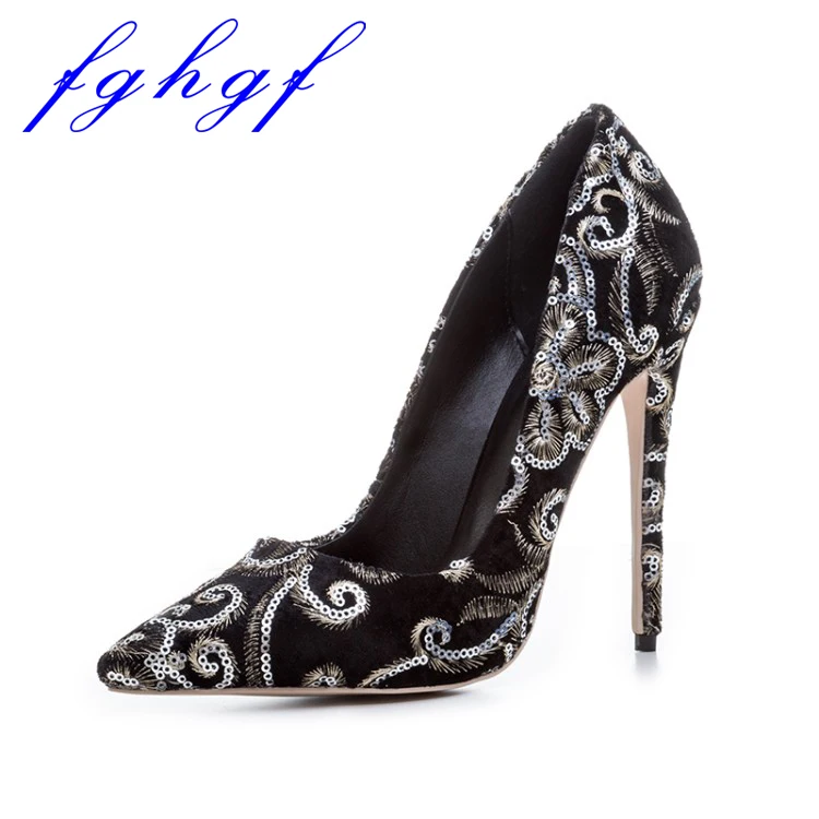 Fghgf NEW 12cm heel and sexy pointed shoes, plus sequins that sparkle and sparkle, it's even more fashionable, size 5-10.5
Fghgf NEW 12cm heel and sexy pointed shoes, plus sequins that sparkle and sparkle, it's even more fashionable, size 5-10.5